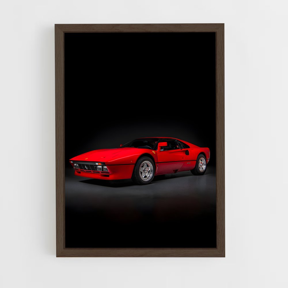 Poster gto Rouge – affiche Ferrari (vue 5)